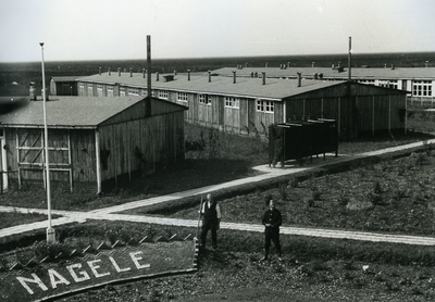 2307 - Kamp Nagele. De vele duizenden arbeiders die werden ingezet bij de ontginning van de Noordoostpolder werden ...