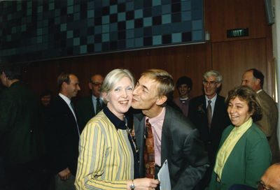 3826 - Mevrouw Aleid Zuidema - de Jonge neemt op 1 oktober 1993 afscheid van de staten in verband met verhuizing naar ...