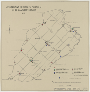 28 Verspreiding kerken en scholen in de Haarlemmermeer 1943