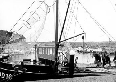 238 - Een vissersboot in de haven