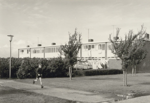 11041 - Achterzijde van de woningen aan de Koolzaadhof (architect Van Gool)