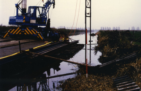 1958 - Betonwand aanbrengen in Nagelervaart