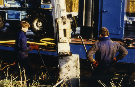 1964 - Betonwand aanbrengen in Nagelervaart