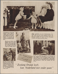 snv008000003-001 69, Affiche ” Zolang Oranje leeft zal Nederland niet ten ondergaan ” en ” Nederland zal herrijzen ”, 1941