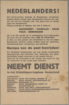 snv008000024 106, Affiche met de oproep om dienst te nemen bij het Vrijwilligers Legioen Nederland, c. 1942
