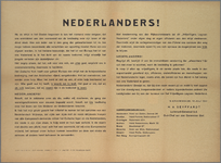 snv008000027 104, Affiche van de Oud-Chef van de Generale Staf H.A. Seyffardt betreffende de oproep om zich aan te ...