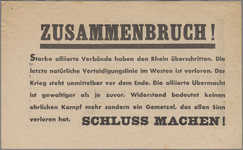 snv008000051_001 130, Affiche van de geallieerden met een oproep aan Duitse soldaten tot overgave, z.j.