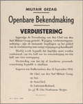 snv008000053 135, Affiche van de Chef van de Staf Militair Gezag betreffende bepalingen over de verduistering, 1944 sept. 12