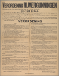 snv008000058 139, Affiche van de Chef van de Staf Militair Gezag betreffende de verordening Rijvergunning, 1945 febr. 14
