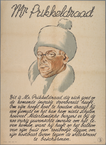 snv008000133 78, Affiche met satirische opmerkingen over 'Mr. Prikkeldraad' in verband met de op handen zijnde invasie, ...