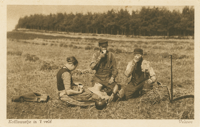 6233NUN001006233 Koffieuurtje in 't veld - Veluwe