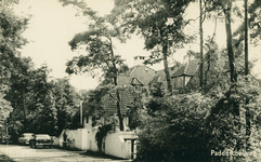 Nr.: 11916 - Nunspeet Paddestoelweg huis 'De Paddestoel'; wit gepleisterd pand met diverse afgeronde daken omgeving ...