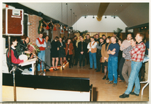 11585 - Oudejaarsbijeenkomst en afscheid van gemeentesecretaris mw. drs. A.J.M. van Belle-Bakker in het gemeentehuis. ...