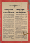 snv008000106 34, Nederlanders in het bezette gebied - Met ingang van heden heb ik de opperste leiding van de ...