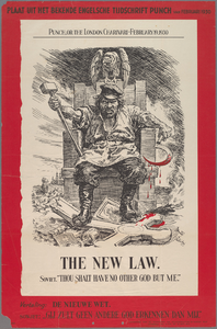 snv008000114 12, Plaat uit het bekende Engelsche Tijdschrift Punch 19-02-1930 - The New Law, Sovjet Thou shalt have no ...