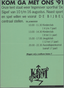 SNV008000178 0007, Kom ga met ons '91, 10 t/m 16 augustus 1991
