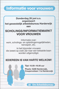 SNV008000722 , Scholings-/Informatiemarkt voor vrouwen, 26 juni