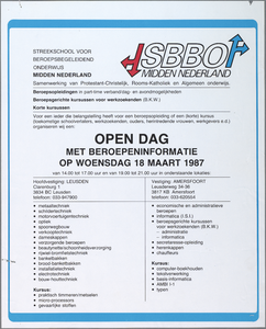SNV008000737 , Open Dag met beroepeninformatie, 18 maart 1987
