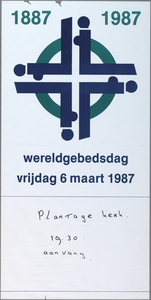 SNV008000738 , Wereldgebedsdag, 6 maart 1987