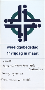 SNV008000741 , Wereldgebedsdag 1e vrijdag in maart, 4 maart