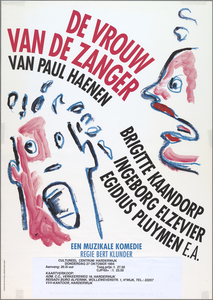 SNV008000779 , De vrouw van de zanger, een muzikale komedie; Brigitte Kaandorp Ingeborg Elzevier e.a., donderdag 27 ...