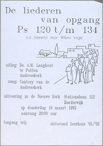 SNV00800183_002 , De liederen van opgang Ps 120 t/m 134, donderdag 19 maart 1992