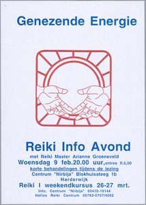 SNV008001934 1797, 'Genezende Energie' Reiki Info Avond, woensdag 9 februari