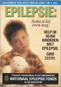 SNV008001963 1795, Nationale Collecte Epileptie: Soms is hij even weg, 28 juni t/m 3 juli