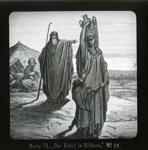 138 - Abraham stuurt Hagar weg, Genesis 21:14