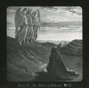 140 - Abraham ontmoet de drie Engelen bij zijn tent, Genesis 18