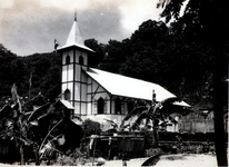 169 De Protestantse kerk te Oma, gouvernement Amboina, zonder jaar