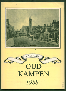 F008640 kalender Oud Kampen 1988 (niet compleet)met verwijzingen naar:Hagenpoort nr. 861IJsselkade nr. ...