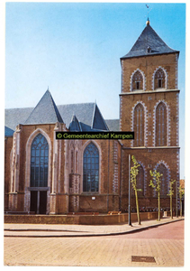 F004805 Buitenkerk, gezien vanaf de Oudestraat ter hoogte van de Herensmitsteeg inZ richting.