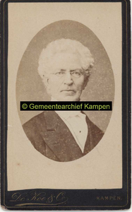 F004856 A. Brummelkamp (1811-1888), professor aan de Theologische Hogeschool van deGereformeerde Kerk (Oudestraat), ...