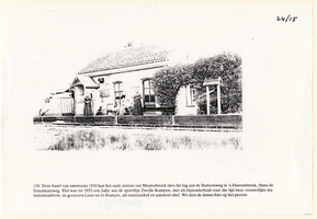 F008740 Fotokopie van een kaart uit omstreeks 1910 laat het oude station van Mastenbroek zien dat lag aan de ...