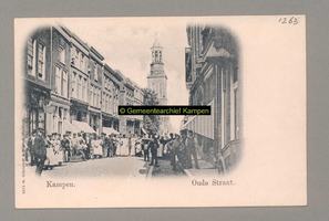 F001263 Oudestraat, gezien hoogte van de Koldenhovensteeg richting Nieuwe Toren.