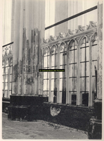 F001797 Gedeelte van de koorafsluiting in de Bovenkerk voor de restauratie van 1958.