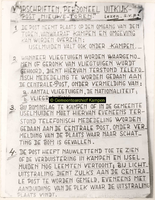 F001720 Dienstorder voorschriften personeel voor uitkijkpunt op de Nieuwe Toren.1. De post neemt plaats op den omgang ...