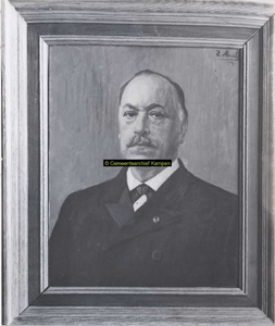 F002971 Portret van Mr. Johan Diederik Aegidius van Blommenstein, burgemeester van Kampen 1897 - 1919, het schilderij ...