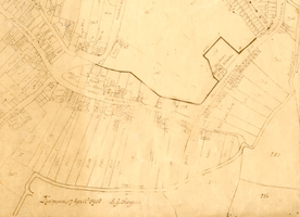 K001125 Plattegrond van Brunnepe 1918, getekend door A.J. Reijers.