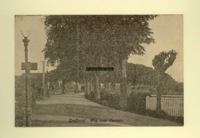 F007682 Grafhorst, de weg naar Kampen. omstreeks 1905.