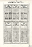 K000344 Afbeelding van oude bestaande gebouwen.Detail van een woonhuisgevel (= Gotische Huis) aan deOudestraat te ...