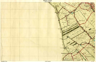 K000030 Topografische kaart, verkend in 1931 van de polders (Haatland, Kardoezen, Zevenhuizen, zeeburg, Broeken en ...