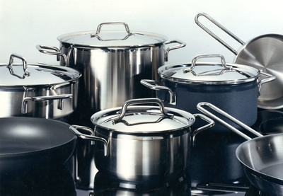 F009618 Moderne roestvrijstalen Berk pannenset.