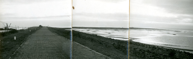 F000785-02 Zandwinning nabij Roggebotsluis voor de Flevoweg, de verbindingsweg tussen Kampen en Oostelijk Flevoland.