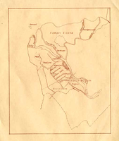 K000710 Kaart van de IJsseldelta met aanduiding van enige markegrenzen eind 19e eeuw.