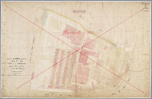 K001361 Kadastrale kaart der gemeente Kampen N. sectie F 1e blad 3e ontwikkeling genaamd Brunnepe. Opgemeten in 1863 ...
