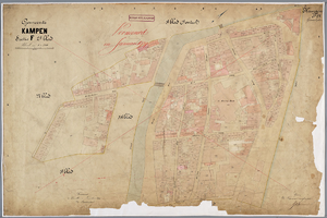 K001365 Kadastrale kaart der gemeente Kampen Z.O. sectie F 2e blad, vernieuwd 1894 door de landmeter C. Geijl, ...