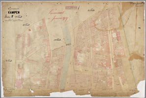 K001367 Kadastrale kaart der gemeente Kampen N.N.W. sectie F 3e blad, vernieuwd in 1894 door de landmeter C. Geijl, ...