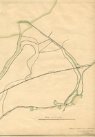 K000134 Kaart van de Mandjeswaard omstreeks 1849, de Oude en Nieuwe Pieper, en der Oostermate. De kaart is opgemeten en ...